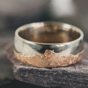 Scottish Highlands Skyline Wedding Ring