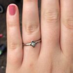 Engagement ring white gold