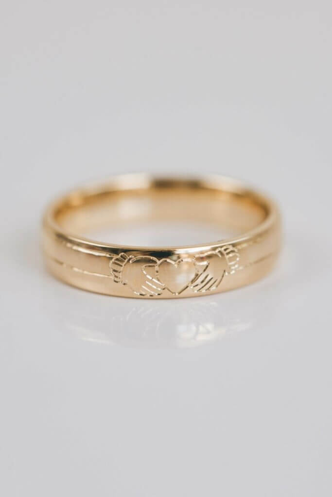 Claddagh Inspired Wedding Band