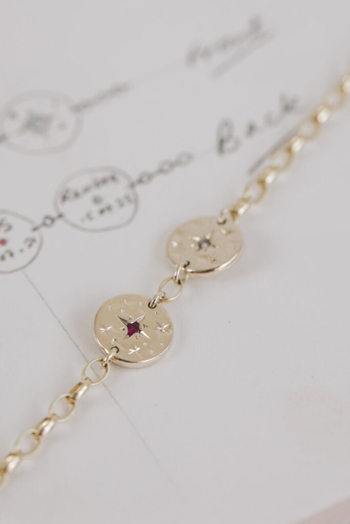 Star Set Birthstone Bracelet