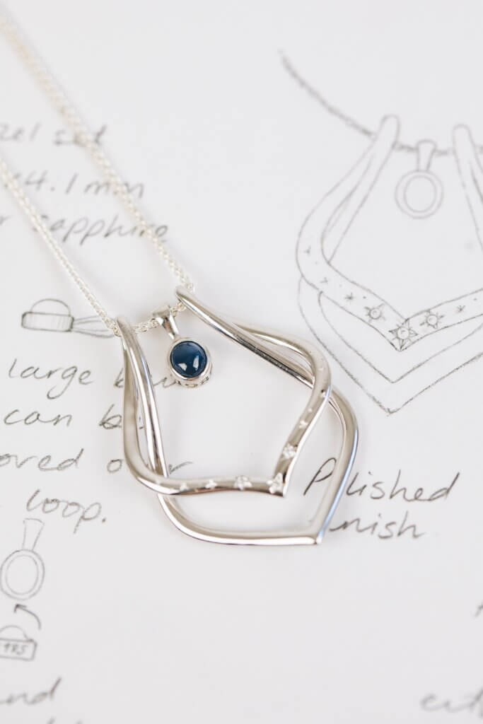 Customised Silver Ring Holder Pendant