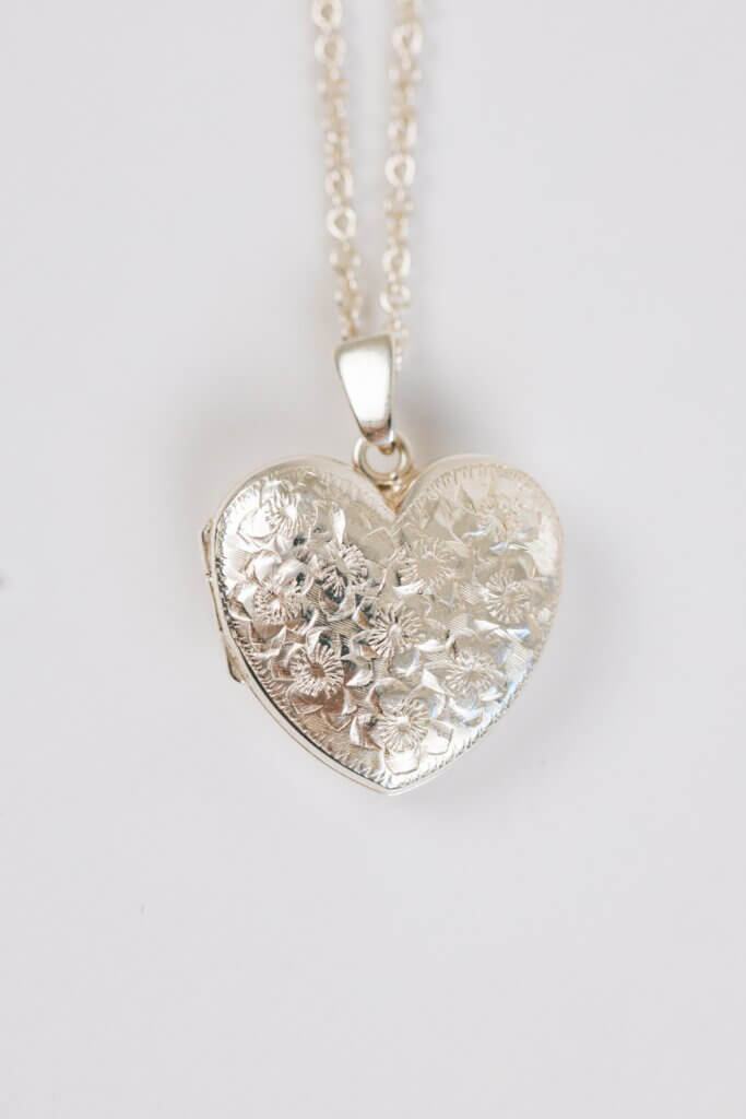 Forget me not Heart Shaped Locket