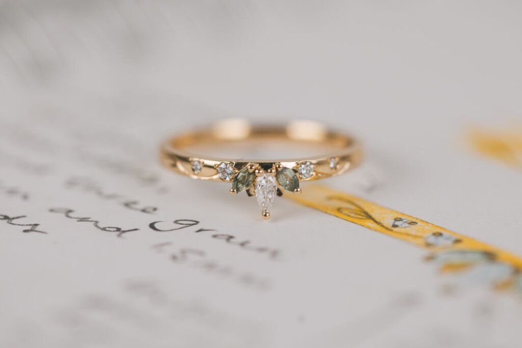 Leaf Inspired Wedding Ring