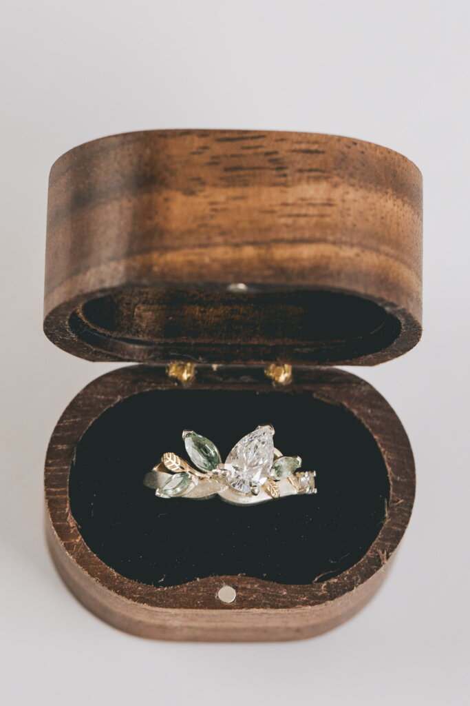 Organic Toi et Moi Engagement Ring