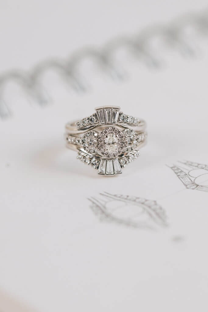 Deco Enhancer Diamond Wedding Ring