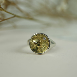 Art Nouveau Hat Pin to Signet Ring Conversion