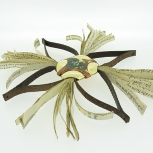 Mixed Material Brooch