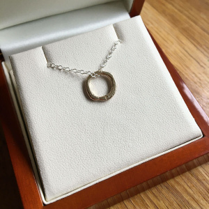 Yellow Gold Circle Pendant