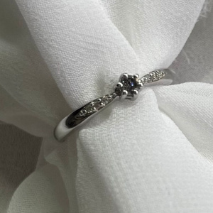 Salt and Pepper Diamond Ring