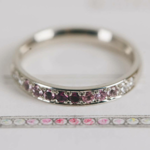 Pink Ombre Wedding Band