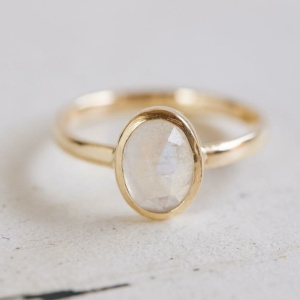 Moonstone Stacking Ring