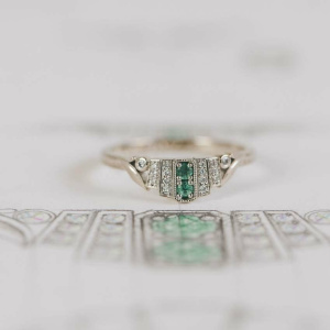 Art Deco Inspired Eternity ring