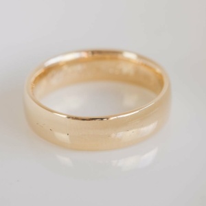 Recycled Gold Gents Wedding Ring