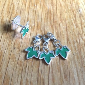 Ivy Charms and Lapel Pin