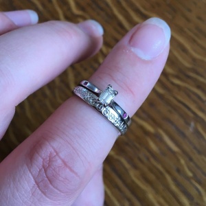 Diamond Cut Jigsaw Fitted Wedding Ring