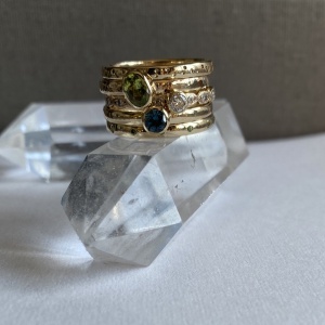 Stacking Rings Using Sentimental Metal and Stones